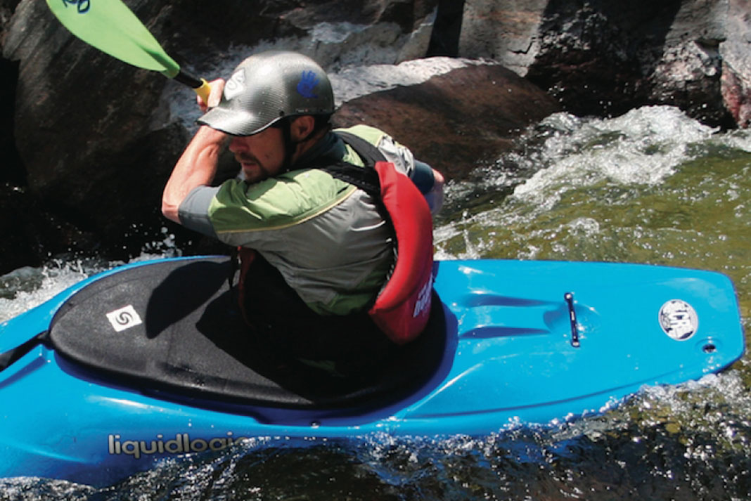 Man paddles a Liquidlogic CR125 or CR250 kayak