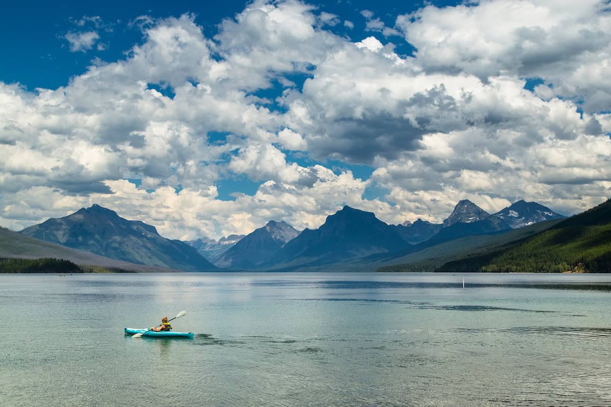 lake mcdonald kayak