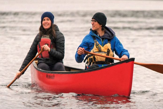 On the water with the Wenonah Spirit II canoe.