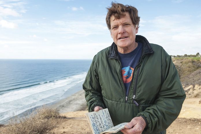 Ed Gillet reading his journal from his 63 day trip