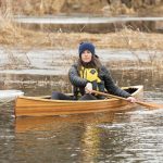 Boat Review: Otto Vallinga Vuntut 10 Canoe Woman paddling the Vallinga Vuntut 10 solo pack canoe