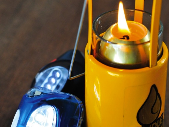 Headlamp and Candle Lantern