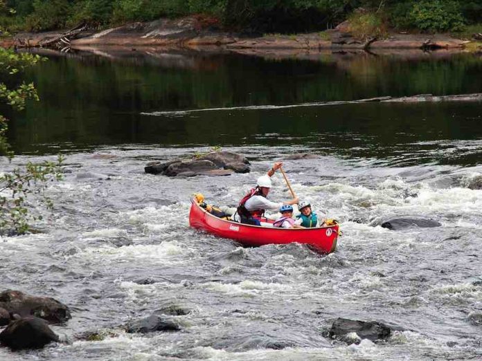 Family friendly whitewater on the Madawaska River, Ontario. Photo: Tanya MacGregor