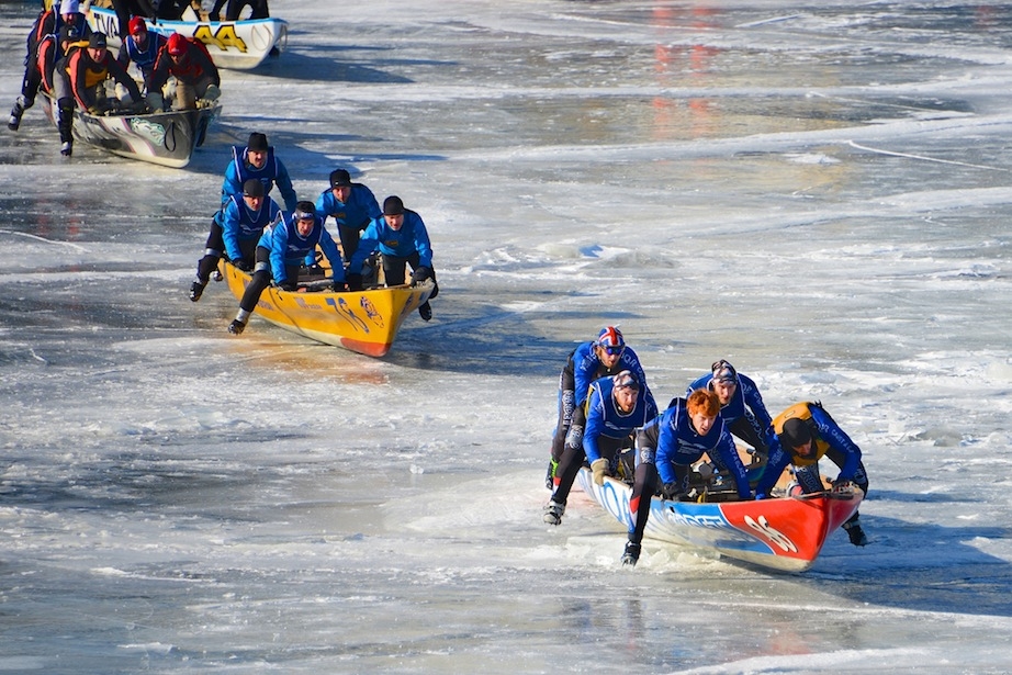 Daily Photo Ice Canoeing Paddling Magazine