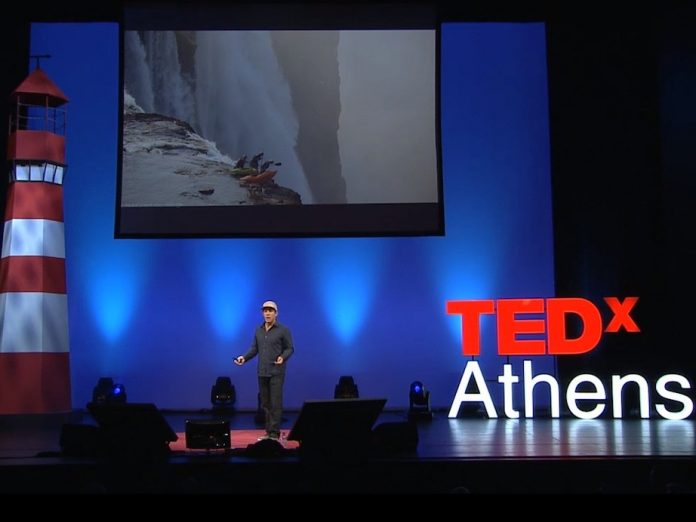 Photo: Screen capture TEDxAthens Live Stream