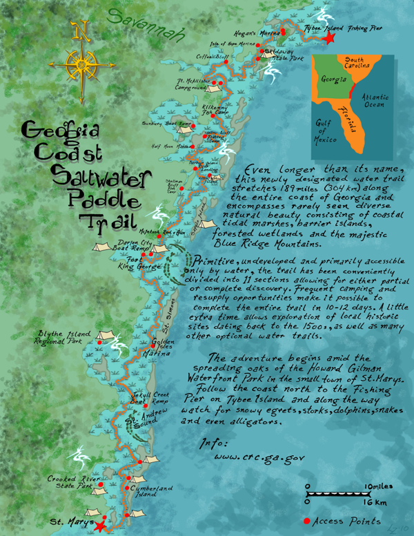 Georgia Coast Map