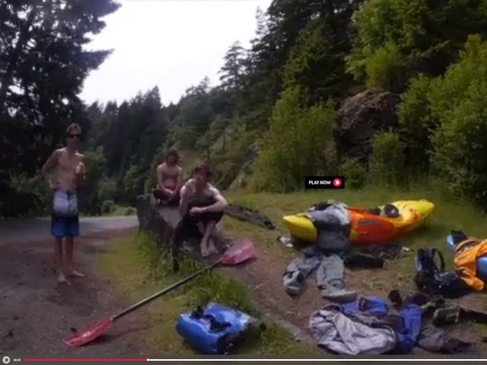 Photo: Screen capture Video The Fine Line Between Kayaking Heaven and Kayaking Hell