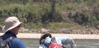 Getting sick in a kayak is even worse on an expedition. Photo: Screen Grab
