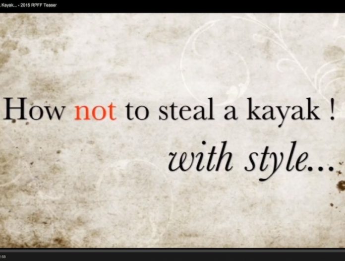Photo: Screen capture How Not To Steal A Kayak