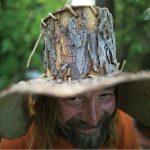 How To Make Your Own Voyageur Hat Mike Ranta Wearing Hat Made From Bark Of Tree