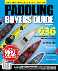 Cover of the 2016 Paddling Buyer’s Guide