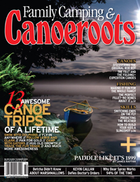 Cover of the Early Summer 2013 issue of Canoeroots Magazine