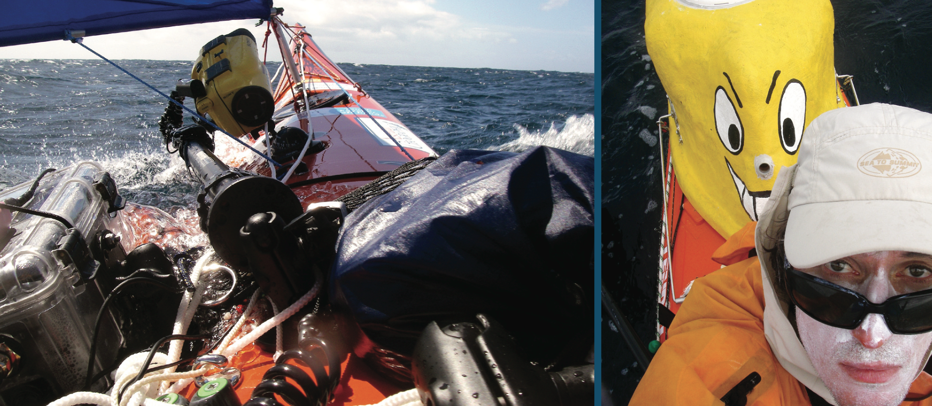 Photos recovered from Andrew McAuley's found kayak.