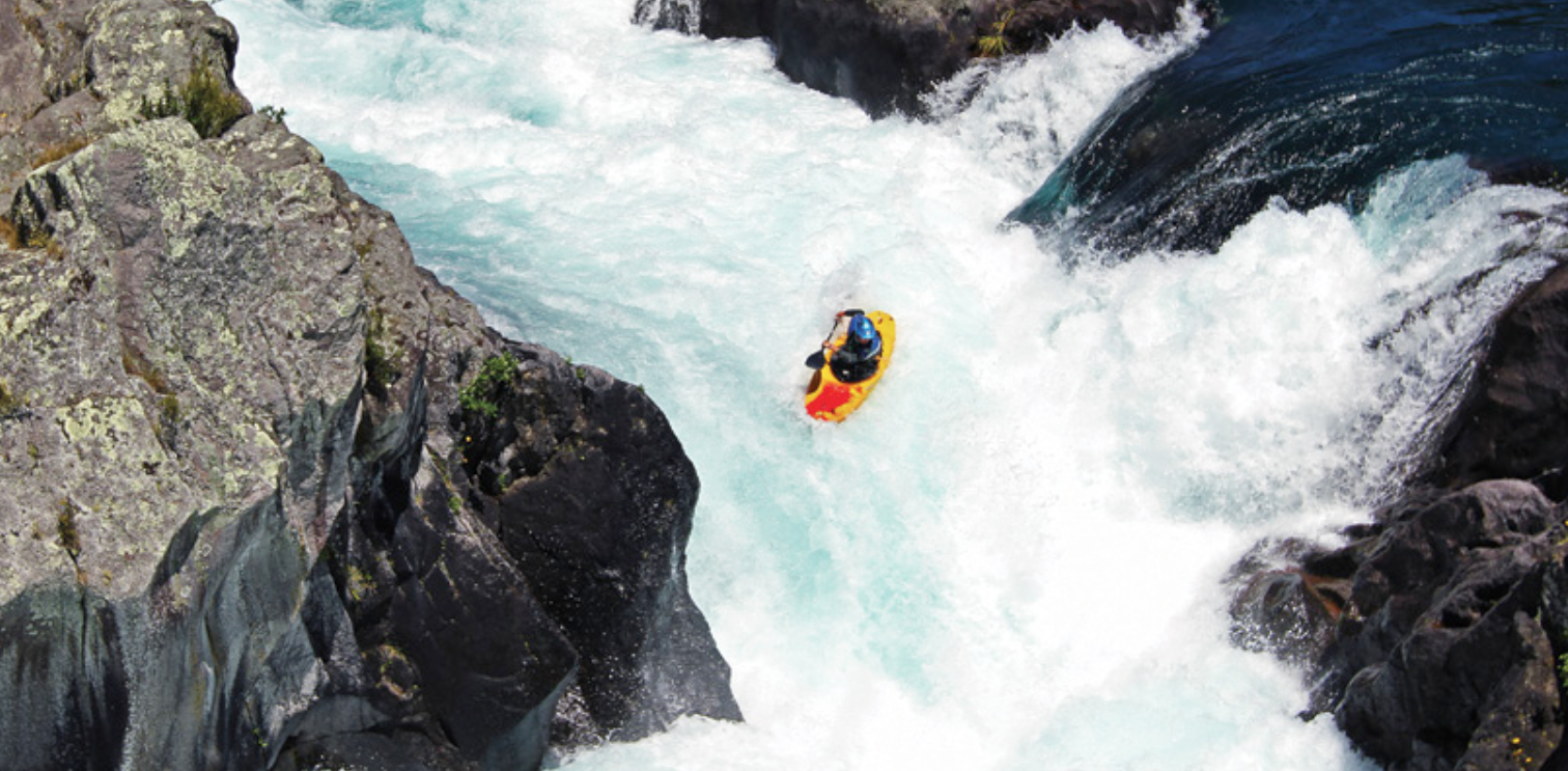 whitewater kayaking in New Zealand
