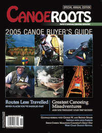 Cover of the Summer 2005 issue of Canoeroots Magazine