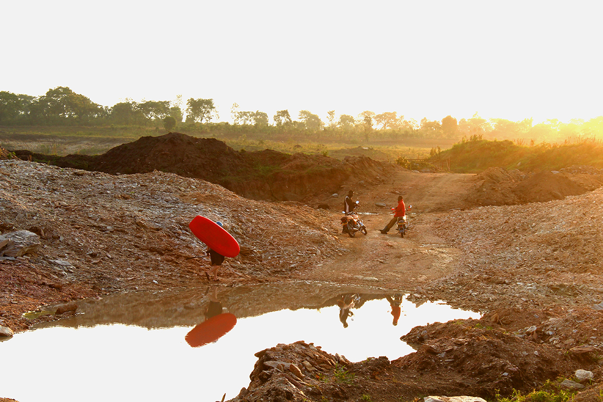 The under construction Isimba Dam on Uganda's Victoria Nile