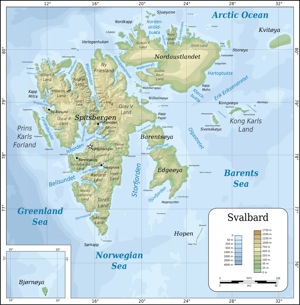 Svalbard Norway map