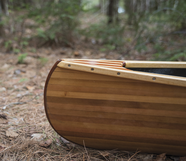 Close-up of the Vuntut 10 pack canoe