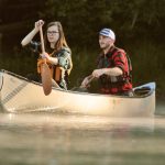 Canoe Review: Esquif Canoe’s Huron Recreational Canoes Alex and Claire paddling Esquif's Huron T-formex canoe