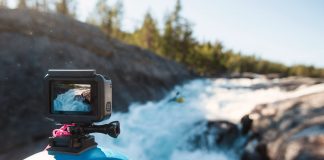 go pro filming kayakers