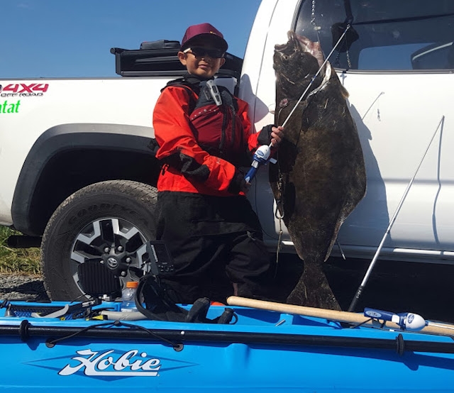 How To Catch A Giant Halibut On A Kiddie Rod (VIDEO)