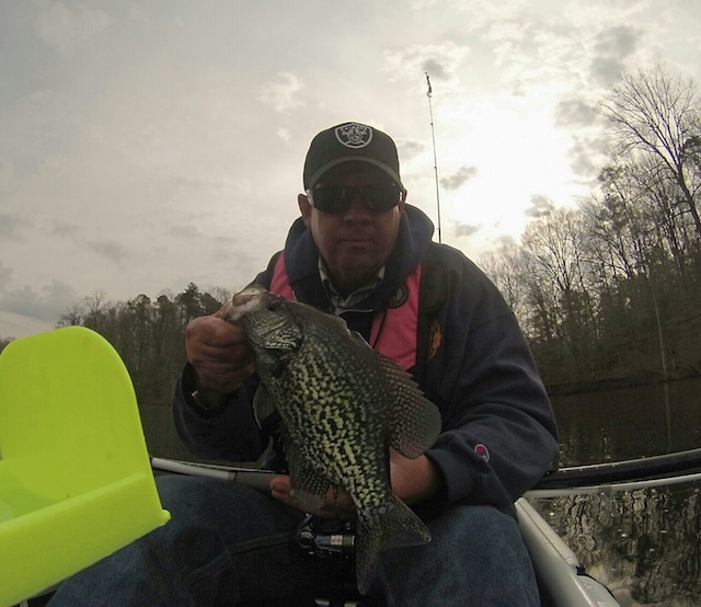 Brad Smith caught this 1 lb. 8 oz. in Virginia on his last cast. Brad Smith caught this 1 lb. 8 oz. in Virginia on his last cast. Photo: Brad Smith