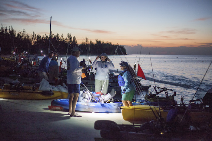 To win the Extreme Kayak Fishing Tournament Battle In The Bahamas. you have to get up really early. 