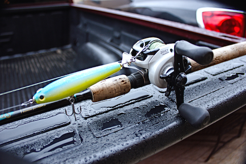 Even in winter you can work up bass into a frenzy using the right bait. 