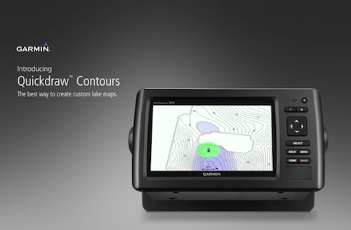 Garmin Quickdraw Contours allow you to create your own maps as you fish.