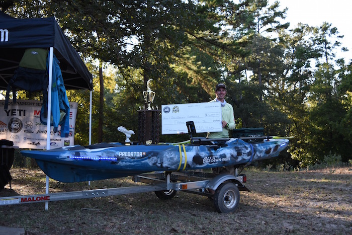 Guillermo Gonzalez took the win on Lake Naconiche at the KATS tournament, taking home prizes and of course the BIG check.