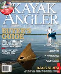Cover of the Spring 2013 issue of Kayak Angler Magazine