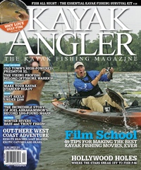 Cover of the Winter 2014 issue of Kayak Angler Magazine