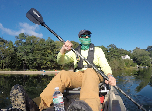 The Mojo-Gear Wireman Hook shirt felt light and unrestrictive while paddling. 