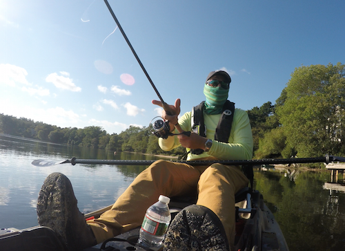 Small vents kept me cool while fishing in the Mojo-Gear Wireman Hook shirt. 