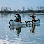 Folding Canoe Review: MyCanoe’s Recreational Plus Kaydi Pyette and Geoff Whitlock paddling MyCanoe's folding Plus Model Canoe