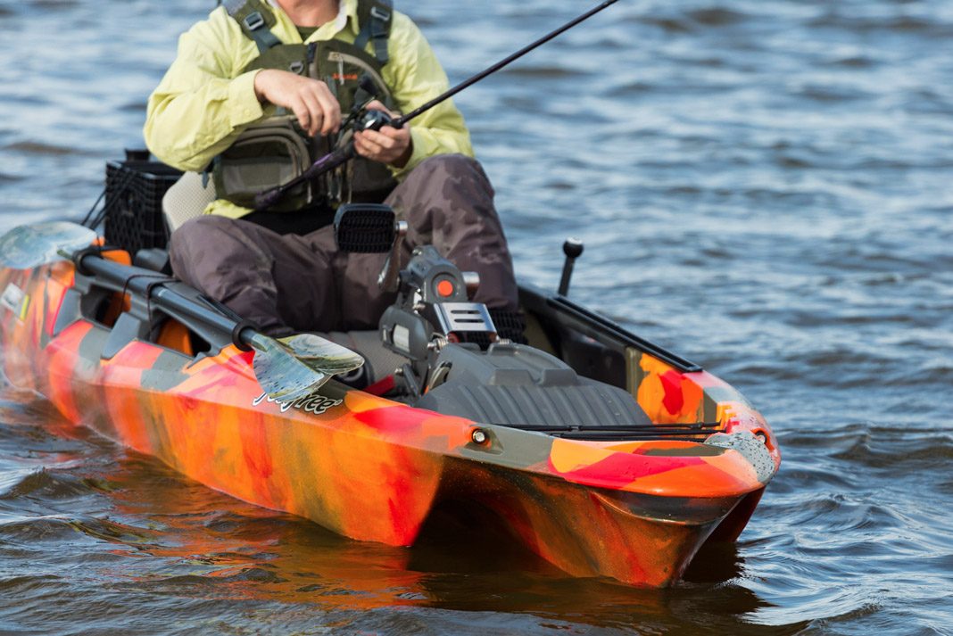 showing the front of the dorado 125 fishing kayak