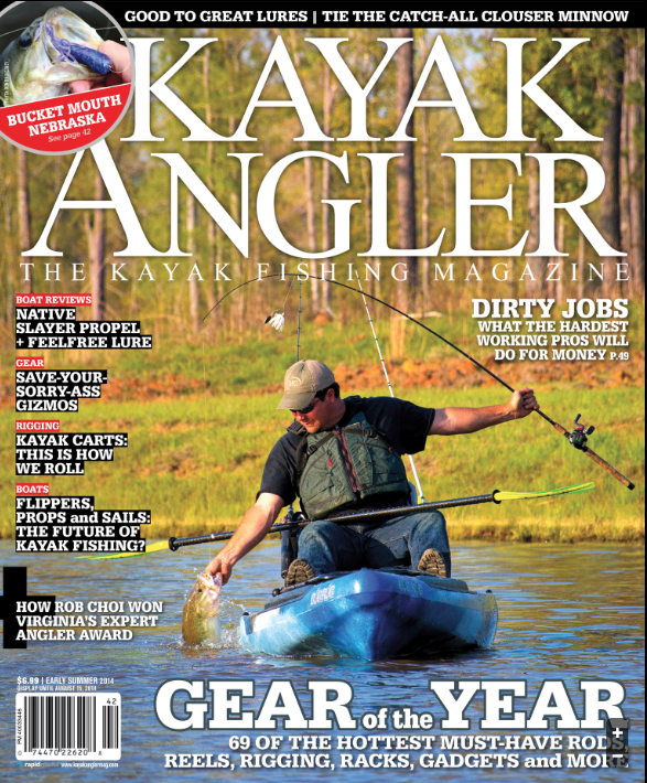 Cover of the Early Summer 2014 issue of Kayak Angler Magazine