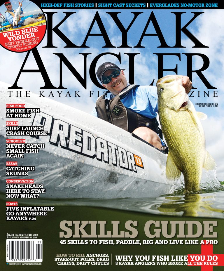 Cover of the Summer/Fall 2013 issue of Kayak Angler Magazine