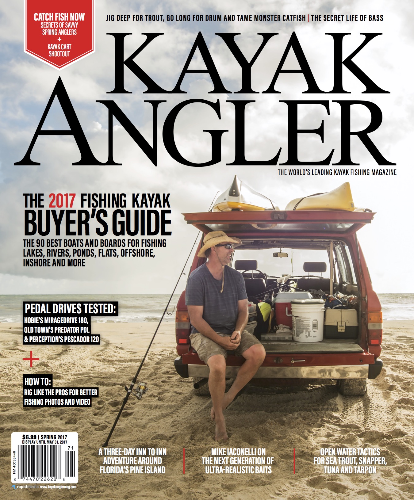 Cover of Kayak Angler Magazine Issue 30, Spring 2017