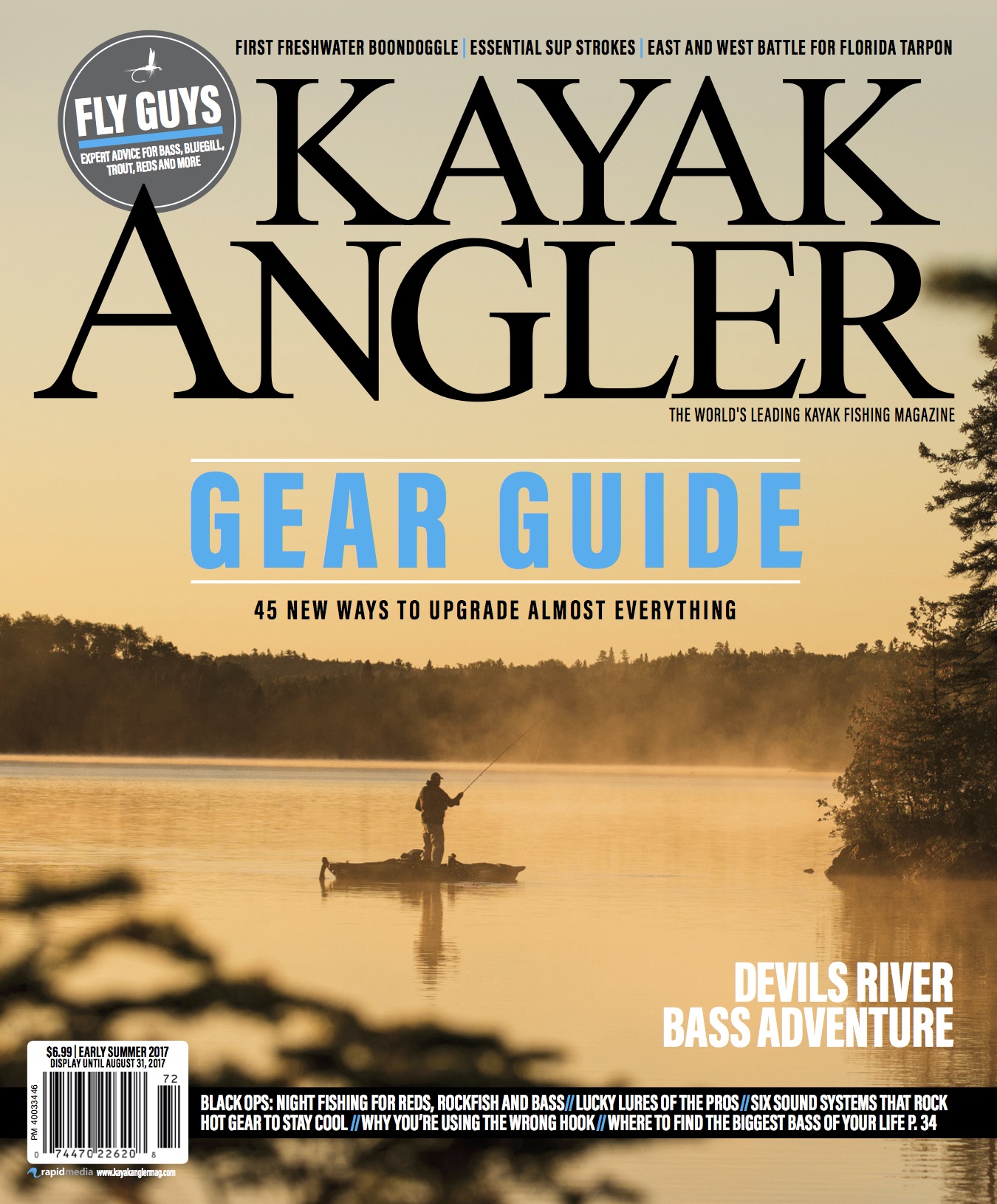 Cover of the Early Summer 2013 issue of Kayak Angler Magazine