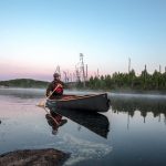 Northstar Canoes B16 Touring Canoe Review composite canoe on foggy lake
