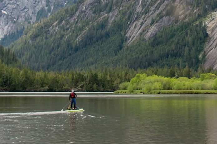Sup in the mountains