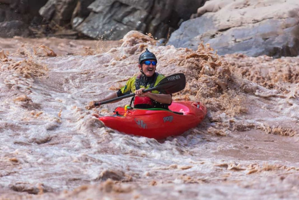 Lonnie Bedwell during a 2018 descent of the Colorado River. Photo: James Martin/Google Maps