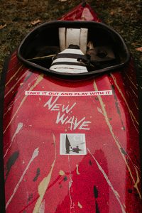 A detail photo of the New Wave Oxygen C1 canoe