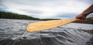 Paddle in the water
