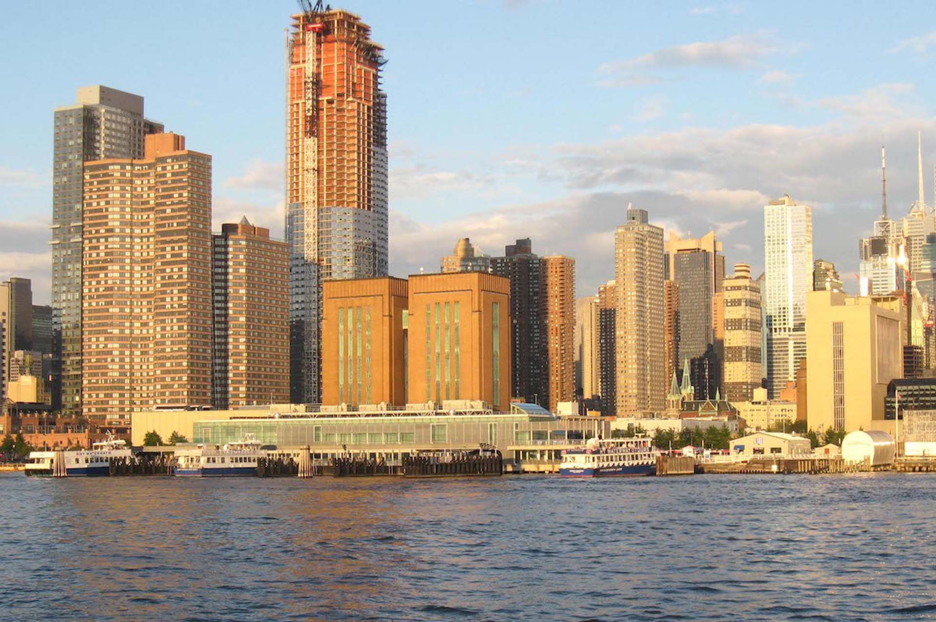 The Midtown Ferry Terminal in Manhattan, another busy spot with potential for kayak accidents