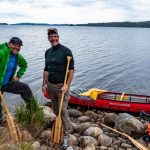 Frank Wolf (left) and Todd McGowan at the start of the journey at Lake Pielinen in Nurmes, Finland. | Photo: Frank Wolf