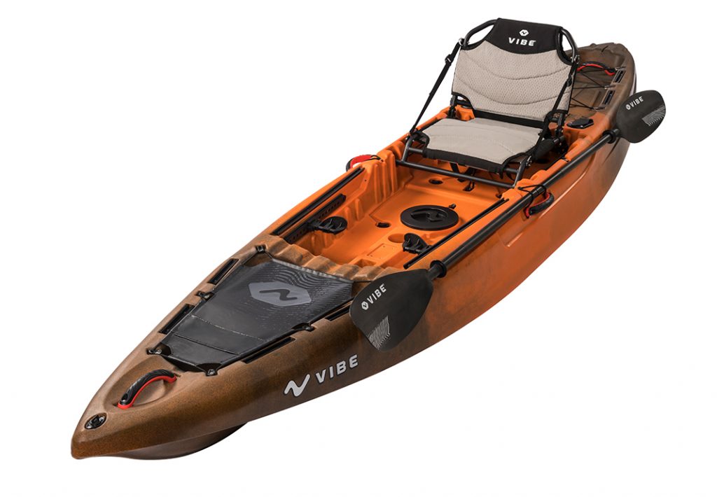 Vibe Yellowfin 120 fishing kayak is a flexible platform for backwater rigging