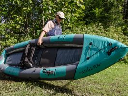 Flycraft Stealth Inflatable Fishing Boat Review Kayak Angler