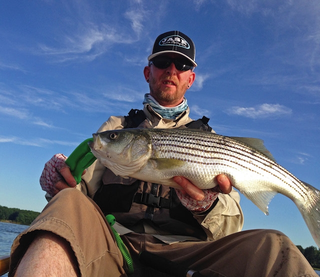 When the blitz starts, Tim Moore is ready with topwater, jigs and swim baits. Photo: Captain Tim Moore